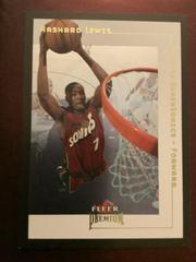 Rashard Lewis Basketball Cards 2001 Fleer Premium Prices