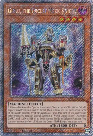 Girsu, the Orcust Mekk-Knight [Platinum Secret Rare] RA03-EN026 YuGiOh Quarter Century Bonanza