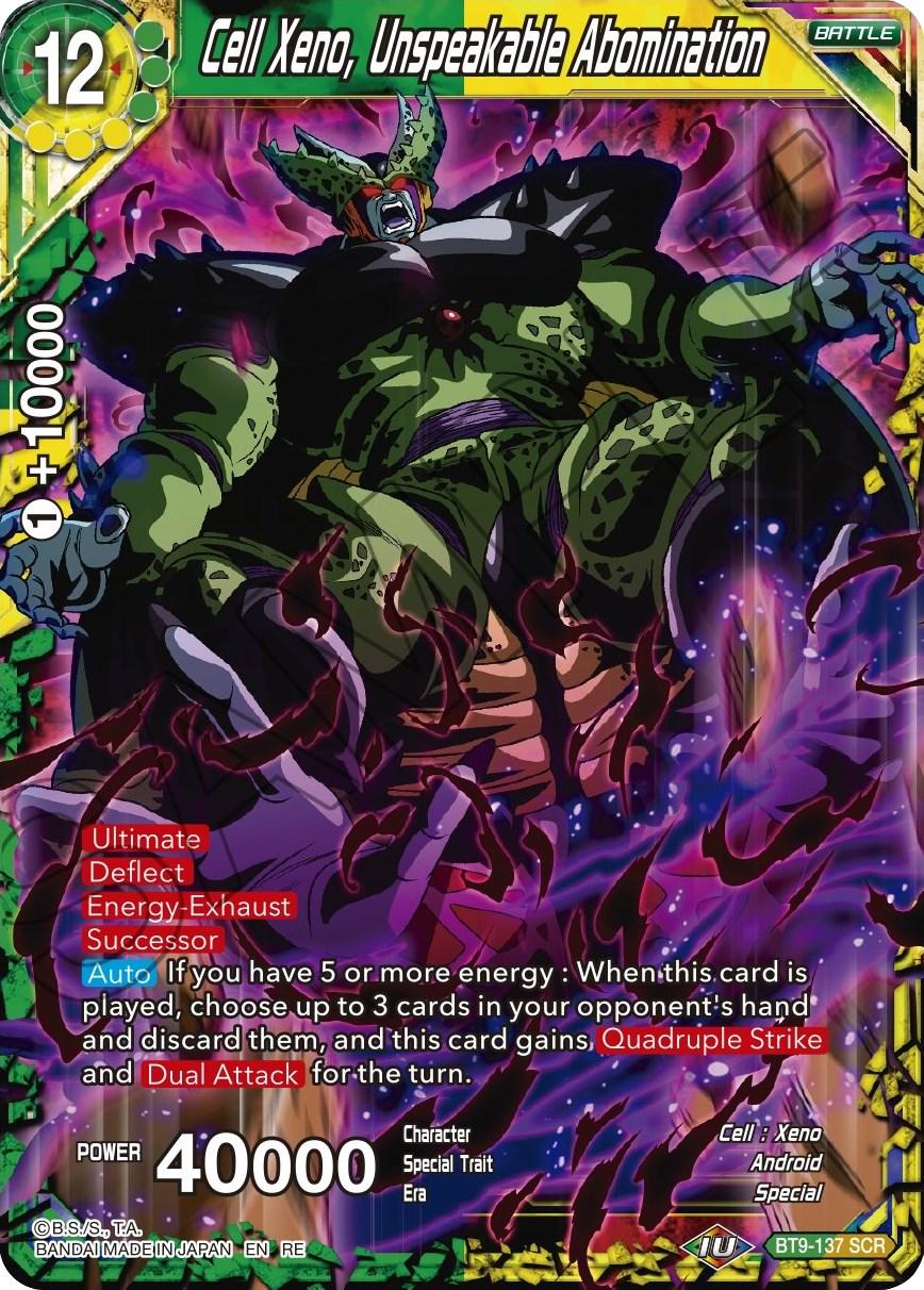 Cell Xeno, Unspeakable Abomination [Foil] BT9-137 Dragon Ball Super Mythic Booster