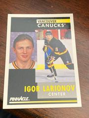 Igor Larionov #292 Hockey Cards 1991 Pinnacle Prices