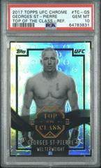 Georges St Pierre [Refractor] Ufc Cards 2017 Topps UFC Chrome Top of the Class Prices
