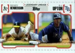 Rickey Henderson / B.J. Upton Baseball Cards 2010 Topps Legendary Lineage Prices