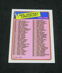 Checklist 100-198 #198 Hockey Cards 1988 O-Pee-Chee Prices
