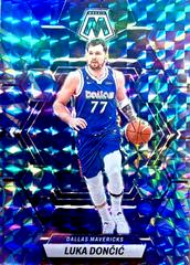 Luka Doncic [Reactive Blue] #1 Basketball Cards 2022 Panini Mosaic Prices