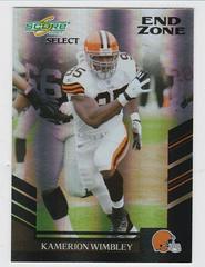 Kamerion Wimbley [End Zone] #200 Football Cards 2007 Panini Score Select Prices