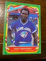 Tony Fernandez Baseball Cards 1987 Fleer Star Stickers Prices