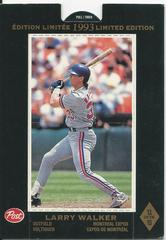 Larry Walker #13 Baseball Cards 1993 Post Canada Limited Edition Prices