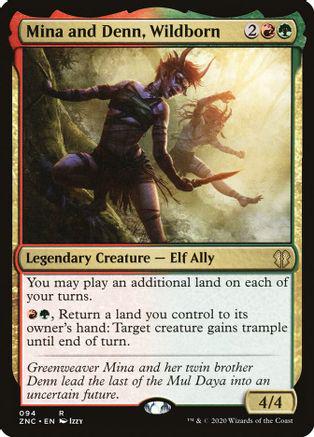 Mina and Denn, Wildborn #94 Magic Zendikar Rising Commander