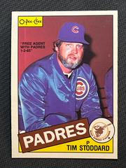 Tom Stoddard #393 Baseball Cards 1985 O Pee Chee Prices