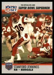 Stanford Jennings #126 Football Cards 1990 Pro Set Super Bowl 160 Prices