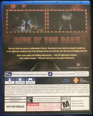 Back Cover | Until Dawn: Rush of Blood [Not For Resale] Playstation 4