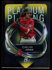Druw Jones [Gold] Baseball Cards 2023 Bowman Platinum Plating Die Cut Prices