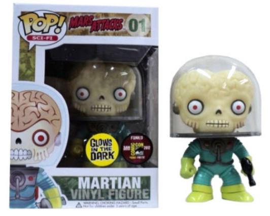 Martian [GITD] #1 Funko POP Sci-Fi