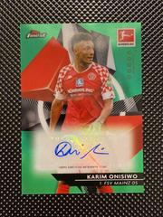 Karim Onisiwo [Green Refractor] Soccer Cards 2020 Topps Finest Bundesliga Autographs Prices