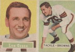Lou Groza #28 Football Cards 1957 Topps Prices