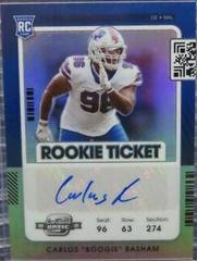 Carlos 'Boogie' Basham [Autograph Silver] #169 Football Cards 2021 Panini Contenders Optic Prices