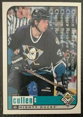 Matt Cullen #7 Hockey Cards 1998 UD Choice Prices