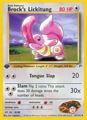 Brock's Lickitung [1st Edition] Pokemon Gym Heroes Prices