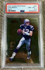 Tom Brady [Gold] #46 Football Cards 2003 Fleer Mystique Prices