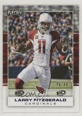 Larry Fitzgerald [2nd Down] #2 Football Cards 2017 Panini Playoff Prices