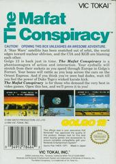 The Mafat Conspiracy - Back | The Mafat Conspiracy NES