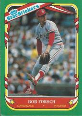 Bob Forsch Baseball Cards 1987 Fleer Star Stickers Prices