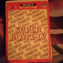 Super Bowl IV #IV Football Cards 1989 Pro Set Super Bowl Inserts Prices