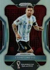 Lionel Messi [Silver] Soccer Cards 2022 Panini Prizm World Cup Prices