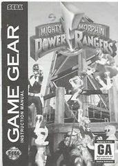 Mighty Morphin Power Rangers - Manual | Mighty Morphin Power Rangers Sega Game Gear