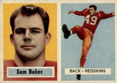 Sam Baker #72 Football Cards 1957 Topps Prices