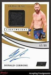 Donald Cerrone Ufc Cards 2021 Panini Immaculate UFC Memorabilia Autographs Prices