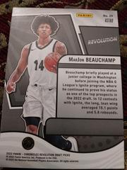 Chronicles Revolution Draft Picks 2022 | MarJon Beauchamp Basketball Cards 2022 Panini Chronicles Draft Picks Revolution