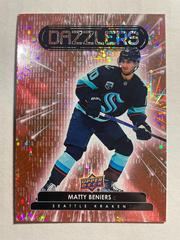 Matty Beniers [Pink] #DZ-18 Hockey Cards 2022 Upper Deck Dazzlers Prices