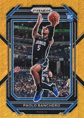 Paolo Banchero [Gold Shimmer] #249 Basketball Cards 2022 Panini Prizm Prices