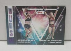 Amanda Nunes, Valentina Shevchenko [Purple Laser] #3 Ufc Cards 2022 Panini Donruss UFC Duos Prices