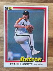 Frank LaCorte [Photo Randy Niemann] #143 Baseball Cards 1981 Donruss Prices