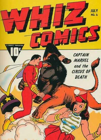 Whiz Comics #6 (1940) Comic Books Whiz Comics