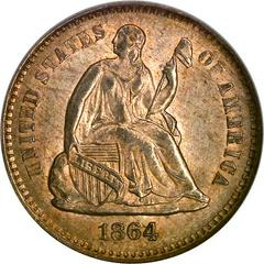 1864 S Coins Seated Liberty Half Dime Prices