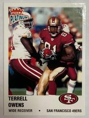 Terrell Owens [Finish] #97 Football Cards 2003 Fleer Platinum Prices