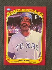 Gary Ward #125 Baseball Cards 1986 Fleer Star Stickers Prices