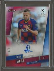 Jordi Alba [Red Refractor] Soccer Cards 2019 Finest UEFA Champions League Autographs Prices