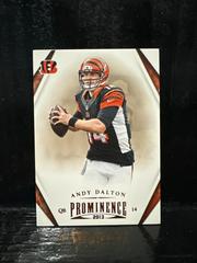 Andy Dalton #20 Football Cards 2013 Panini Prominence Prices