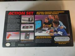 BACK OF BOX (ORANGE ZAPPER) | Nintendo NES Action Set Console NES