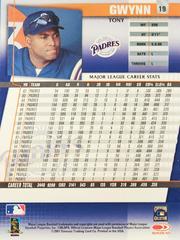 Rear | Tony Gwynn Baseball Cards 2002 Donruss Best of Fan Club