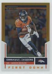 Emmanuel Sanders [First Down] Football Cards 2017 Panini Score Prices
