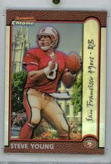 Steve Young [Interstate Refractor] #130 Football Cards 1999 Bowman Chrome Prices