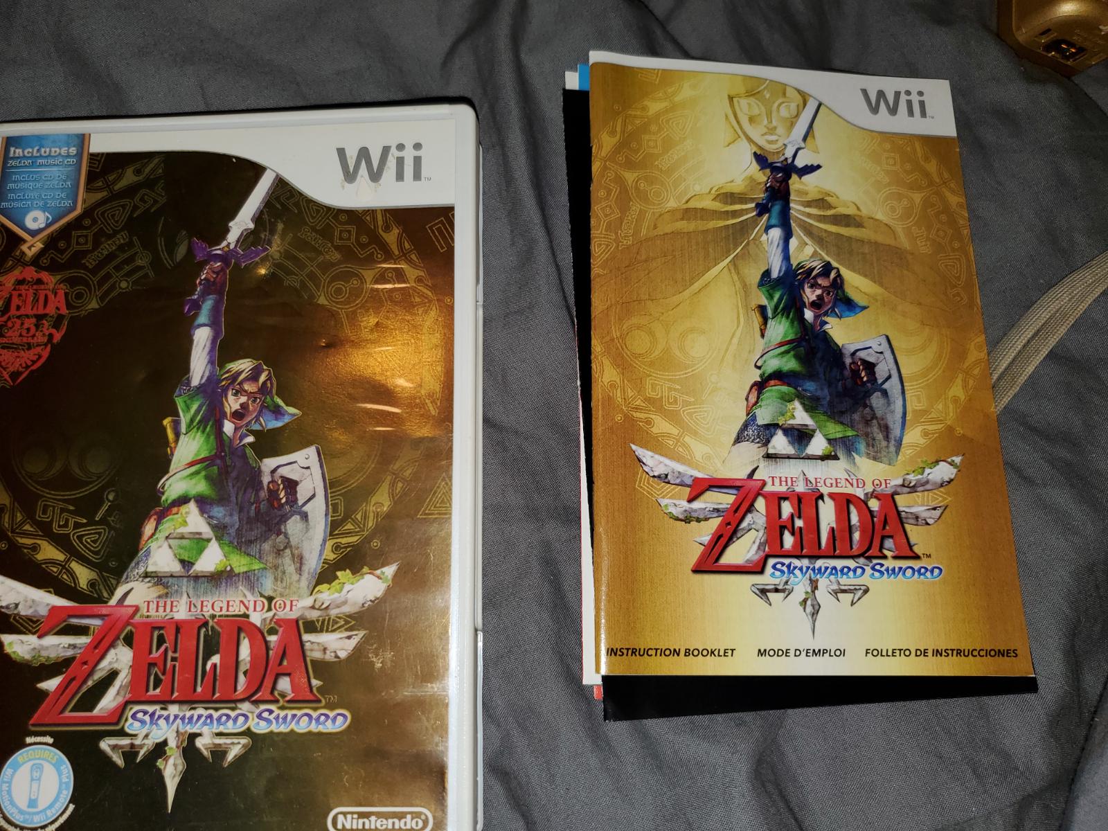 Zelda Skyward Sword [Controller Bundle] Item, Box, and Manual Wii