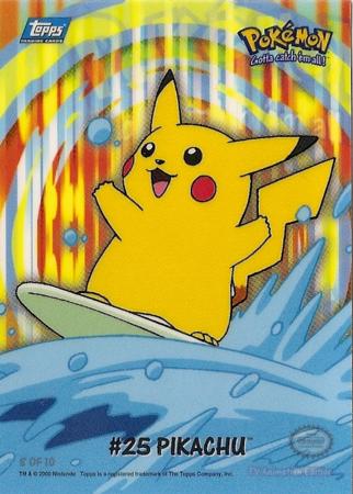 Pikachu #8 Pokemon 2000 Topps TV Sticker