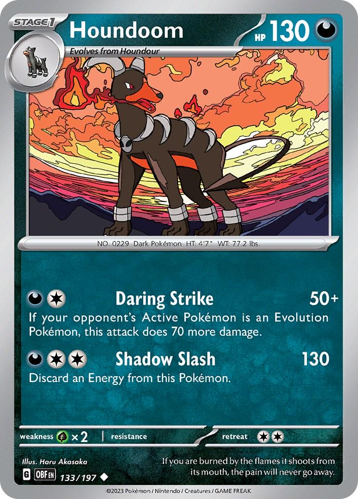 Houndoom #133 Pokemon Obsidian Flames