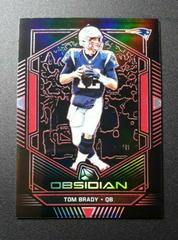 Tom Brady [Electric Etch Red] #13 Football Cards 2019 Panini Obsidian Prices